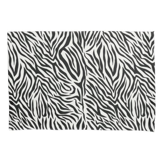 Zebra standaardformaat Pillow Hoesje Paar Kussensloop (Voorkant-Links)