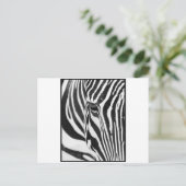 Zebra Stare Briefkaart (Staand voorkant)