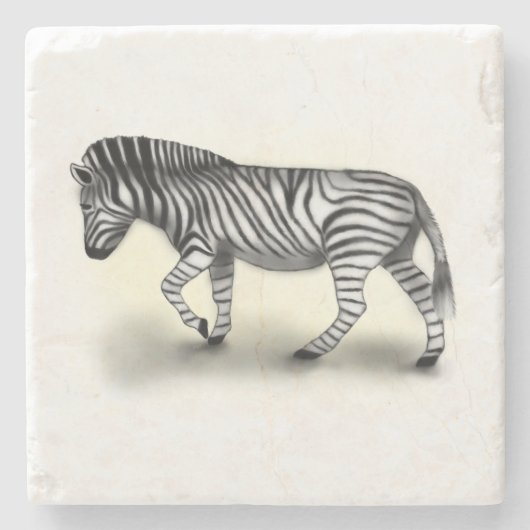 "Zebra" Stenen Onderzetter (Voorkant)
