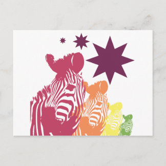 zebra ster briefkaart