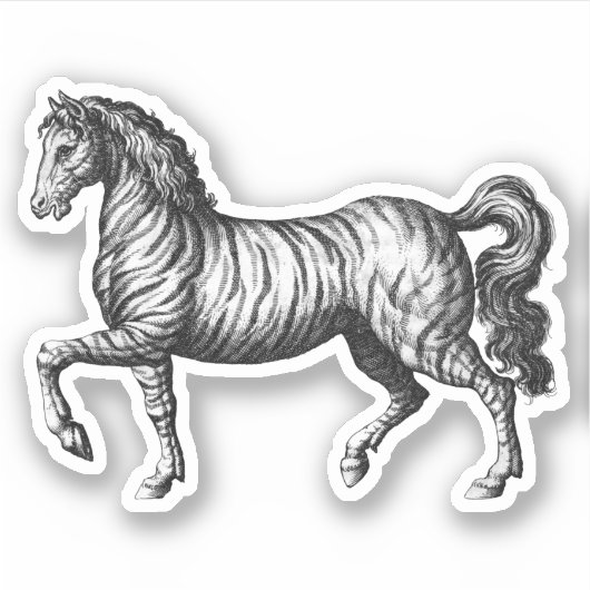 Zebra Sticker (Voorkant)
