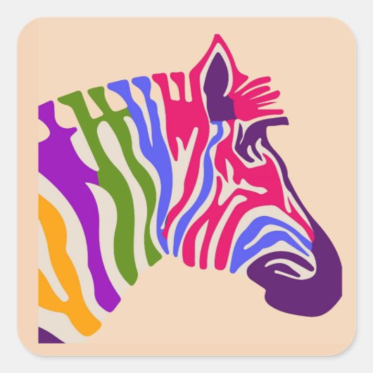 Zebra Sticker (Voorkant)