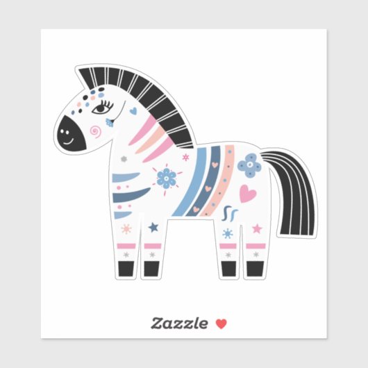 Zebra Sticker (Vel)