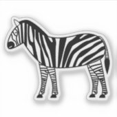 Zebra Sticker (Voorkant)