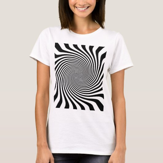 Zebra Stijl zwart en wit, oneindig T-shirt (Voorkant)