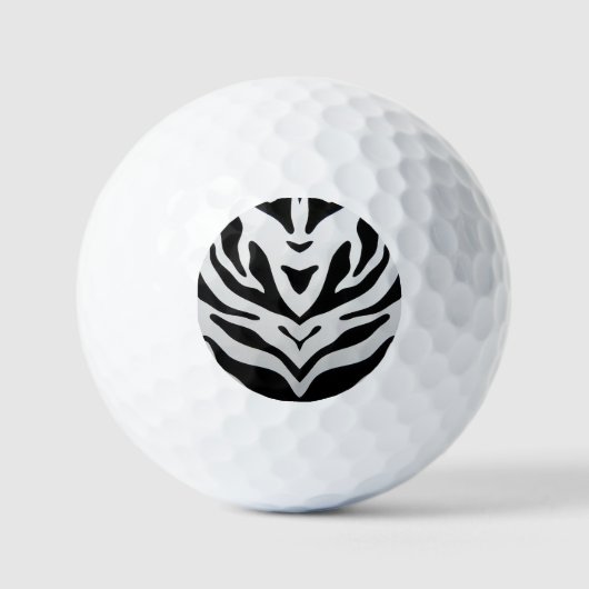 ZEBRA STREPEN ABSTRACT GOLFBALLEN (Voorkant)