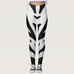 ZEBRA STREPEN ABSTRACT LEGGINGS