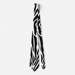 Zebra Strepen Abstract Ontwerp Stropdas