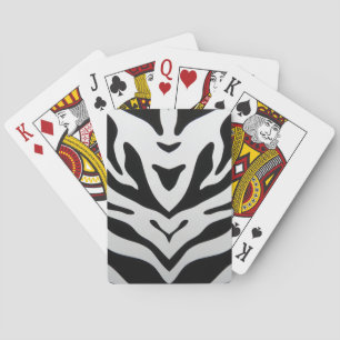 ZEBRA STREPEN ABSTRACT POKERKAARTEN