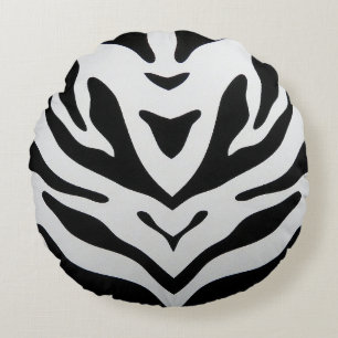 ZEBRA STREPEN ABSTRACT ROND KUSSEN