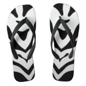 ZEBRA STREPEN ABSTRACT TEENSLIPPERS (Voetbed)