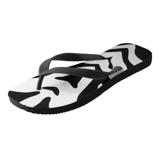 ZEBRA STREPEN ABSTRACT TEENSLIPPERS (Schuin)