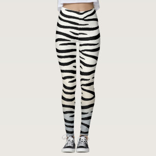 Zebra Strepen Exotische Dierprint Leggings