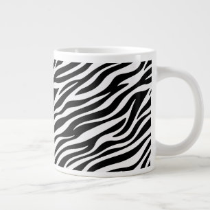 Zebra Strepen Naadloos Patroon Dierenprint-60492 Extra Grote Beker