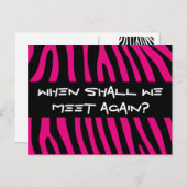 Zebra strepen patroon + achtergrond en ideeën briefkaart (Voorkant / Achterkant)