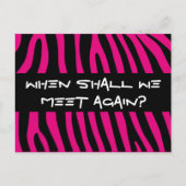 Zebra strepen patroon + achtergrond en ideeën briefkaart (Voorkant)