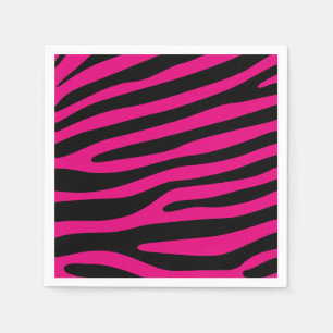 Zebra strepen patroon + achtergrond en ideeën servet