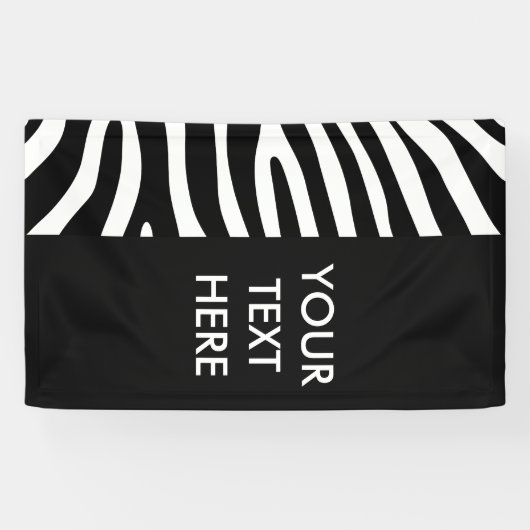Zebra strepen patroon + achtergrond en ideeën spandoek (Horizontaal)