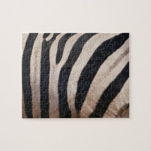 Zebra Strepen Zwart en Wit Legpuzzel (Horizontaal)