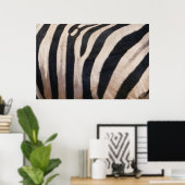 Zebra Strepen Zwart en Wit Poster (Thuiskantoor)