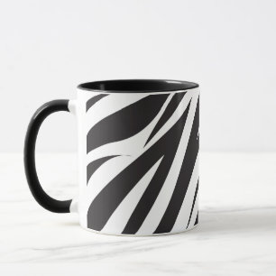 Zebra Stried Motif Café Mug