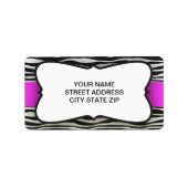 Zebra Stripe-adreslabel Etiket (Voorkant)