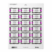 Zebra Stripe-adreslabel Etiket (Full Sheet)