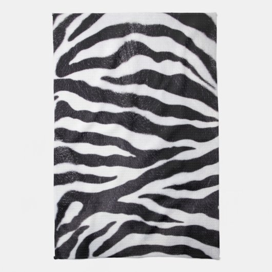 Zebra Stripe Animal Print Wilde Keuken Schotel Han Theedoek (Verticaal)