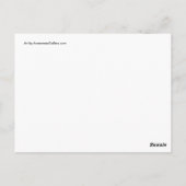 Zebra Stripe Awareness Ribbon Angel Briefkaarten (Achterkant)