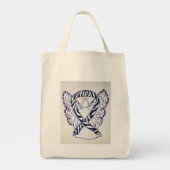 Zebra Stripe Awareness Ribbon Angel Sacs fourre-to (Devant)