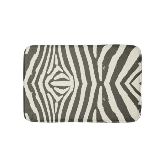 Zebra Stripe Dierenprint Patroon Badmat (Voorkant)