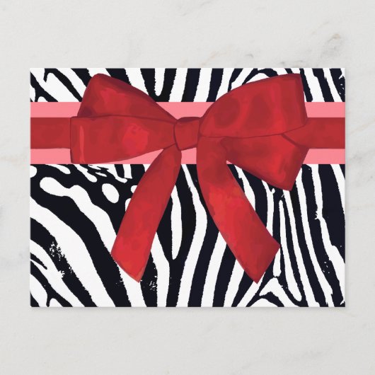 Zebra Stripe Dierenprint Patroon Briefkaart (Voorkant)