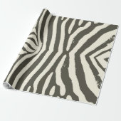 Zebra Stripe Dierenprint Patroon Cadeaupapier (Uitgerold)