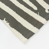 Zebra Stripe Dierenprint Patroon Fleece Deken (Hoek)