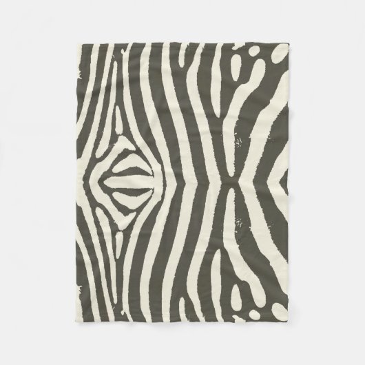 Zebra Stripe Dierenprint Patroon Fleece Deken (Voorkant)