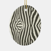 Zebra Stripe Dierenprint Patroon Keramisch Ornament (Rechts)