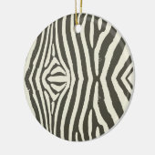 Zebra Stripe Dierenprint Patroon Keramisch Ornament (Links)