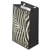 Zebra Stripe Dierenprint Patroon Klein Cadeauzakje (Achterkant Gekanteld)