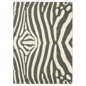 Zebra Stripe Dierenprint Patroon Klembord (Achterkant)