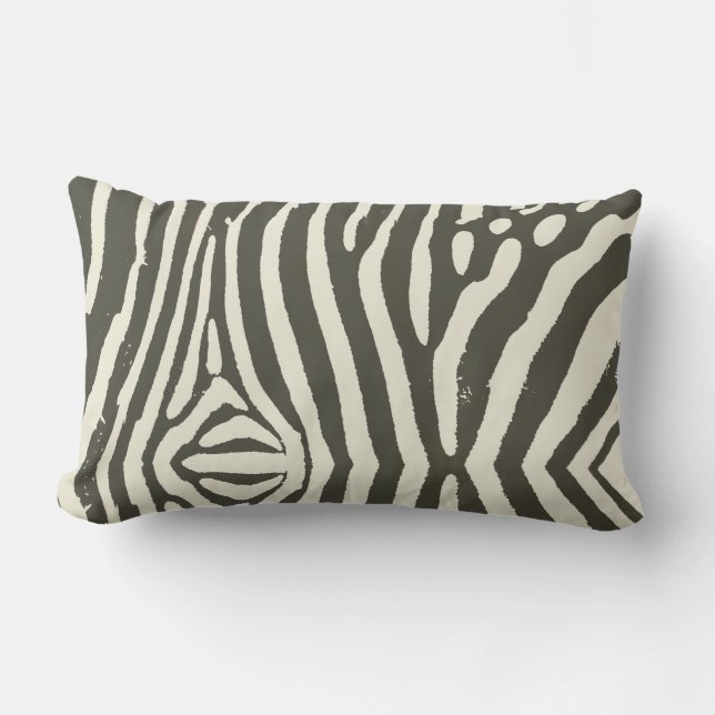 Zebra Stripe Dierenprint Patroon Kussen (Voorkant)
