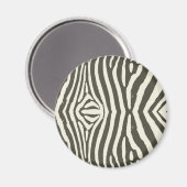 Zebra Stripe Dierenprint Patroon Magneet (Voorkant / Achterkant)
