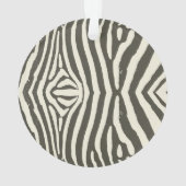 Zebra Stripe Dierenprint Patroon Ornament (achterkant)