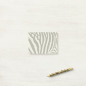 Zebra Stripe Dierenprint Patroon Post-it® Notes (Op bureau)
