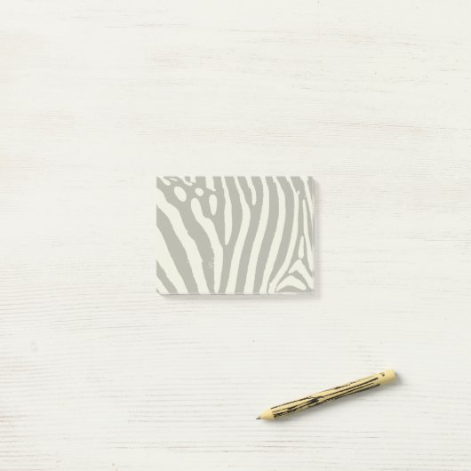 Zebra Stripe Dierenprint Patroon Post-it® Notes (Op bureau)