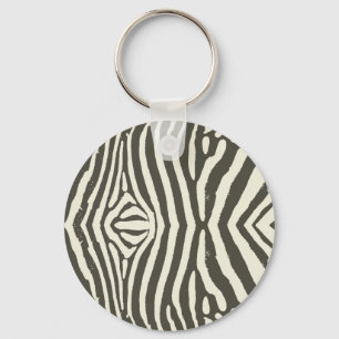 Zebra Stripe Dierenprint Patroon Sleutelhanger
