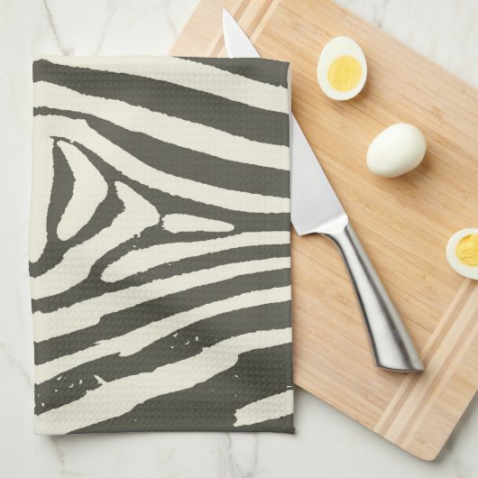 Zebra Stripe Dierenprint Patroon Theedoek (Quarter Fold)