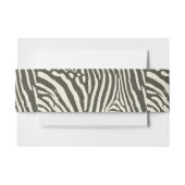 Zebra Stripe Dierenprint Patroon Uitnodigingen Wikkel (Voorkant Voorbeeld)