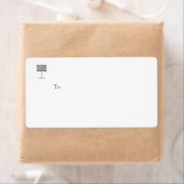 Zebra Stripe Étiquette d'expédition du concepteur  (En situation)