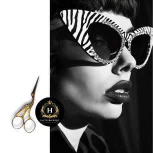 Zebra Stripe Glam Zwart Wit Decoupage Tissuepapier