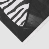 Zebra Stripe  Glam Zwart Wit Decoupage Tissuepapier (Detail)